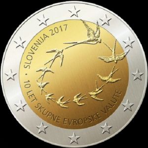 2017 Slowenien - 10. Jahrestag des Euro 2 Euro